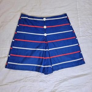 1960s Mod Sailor Shorts Red White and Blue Size 0